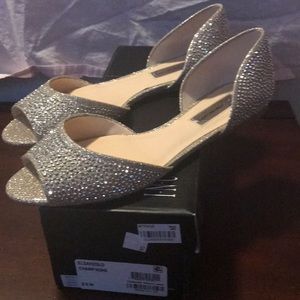 Rhinestone embellished flat